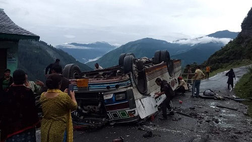 Seven Killed, 11 Injured as Passenger Bus Falls Near Chaluj Mor in Himachal Pradesh’s Chamba