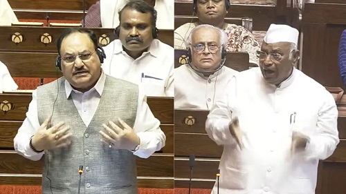 Rajya Sabha Erupts in Chaos Over Kharge’s ‘Shuddikaran’ Allegation