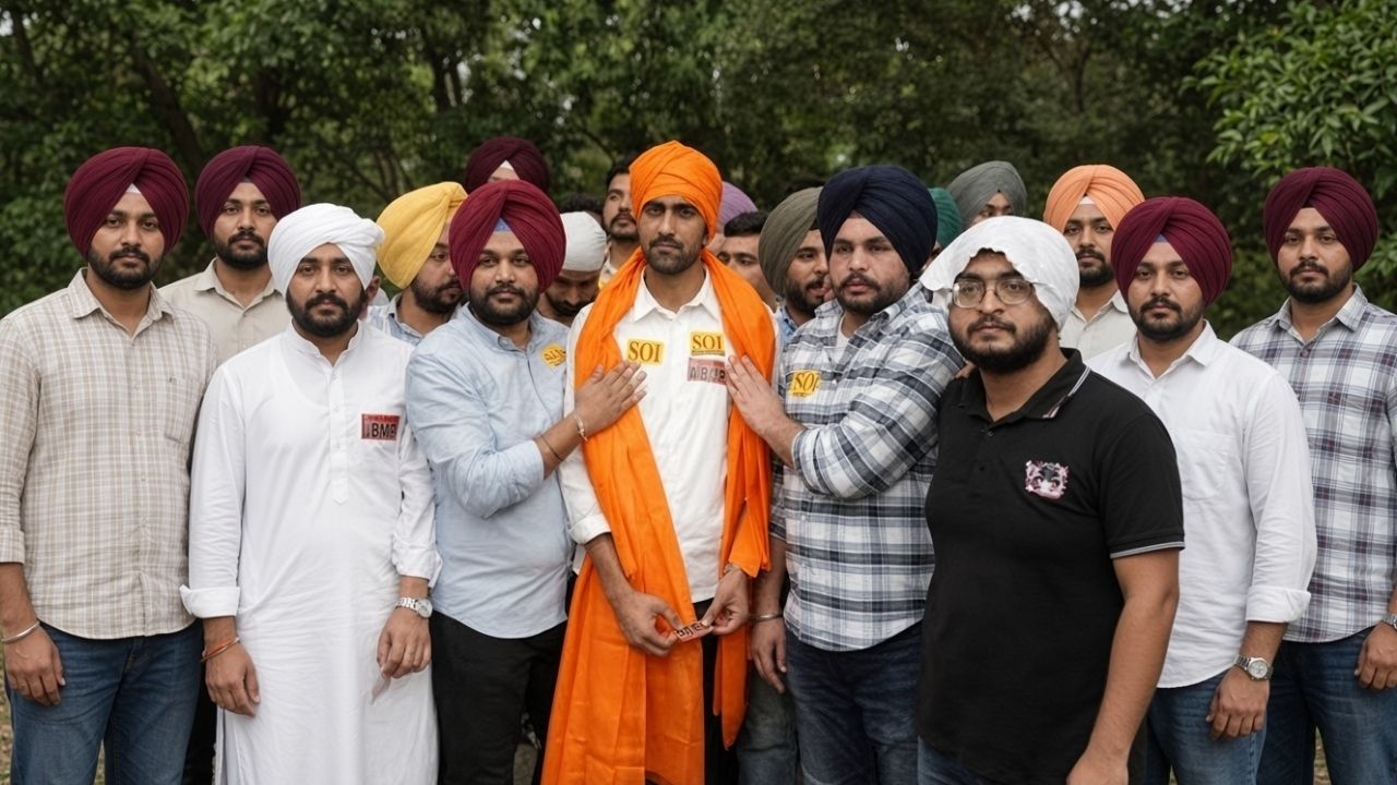 ABVP secures a major victory in the Punjab University student union elections; ABVP candidate Ankit Bidhan wins the post of president.