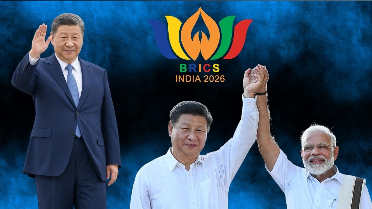 Chinese President Xi Jinping arrives in India for the BRICS 2026 summit; PM Modi to welcome him at Bharat Mandapam.