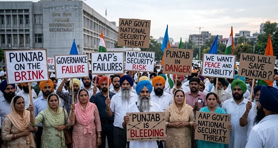 Punjab on the Brink: AAP’s Governance  Failure Is Becoming a National Security Risk