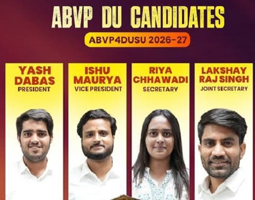 ABVP Holds Sway Over DU Student Politics, Wins President, Secretary and Joint Secretary Posts