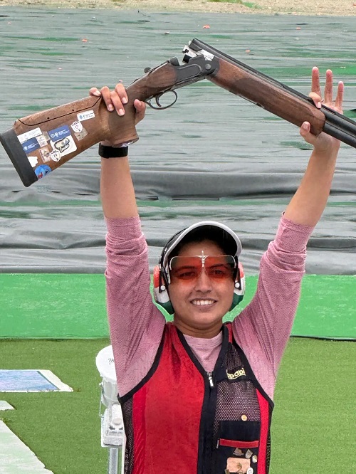 Rain, Pressure and a Perfect Finish: Neeru Dhanda Delivers Trap Gold for India