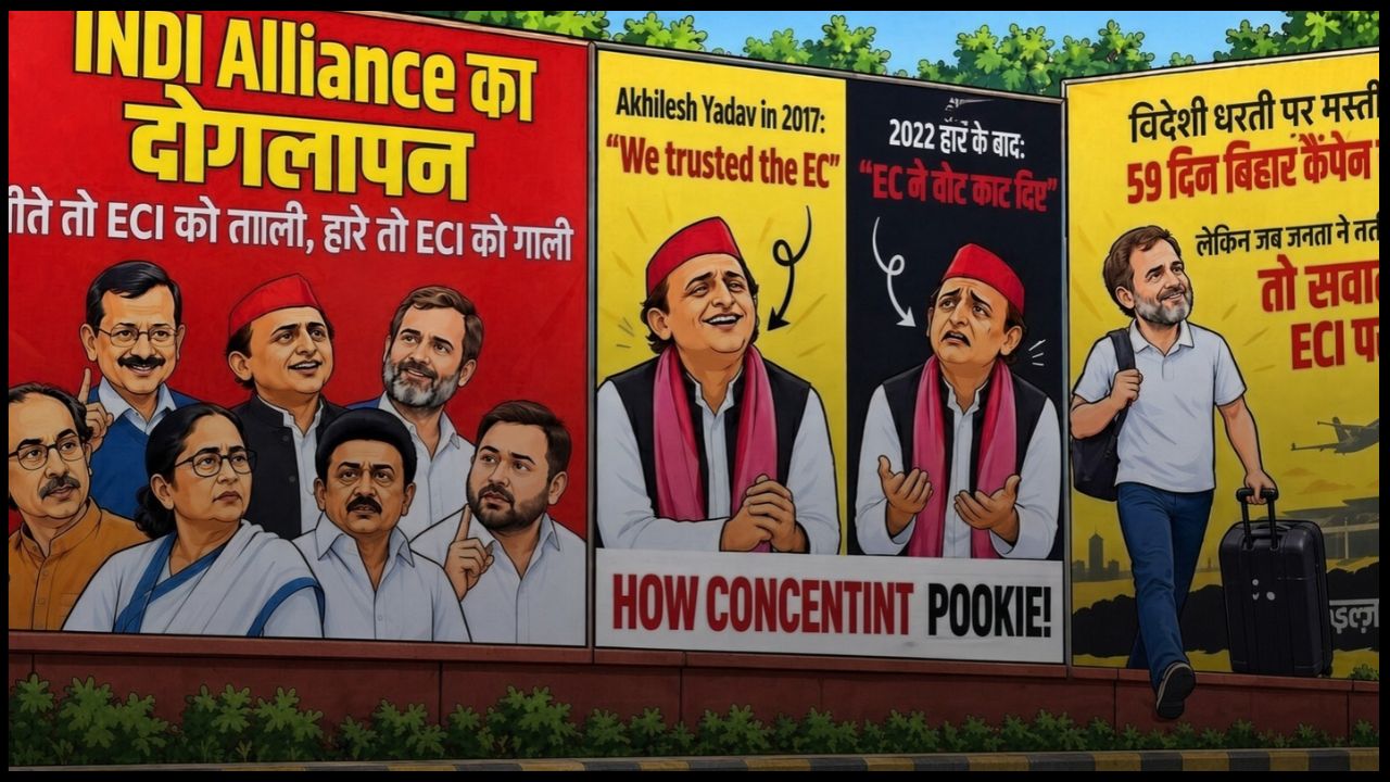 'Applause for the ECI if they win, abuse if they lose' – Poster war in Delhi ahead of the INDIA bloc meeting; here are the full details.