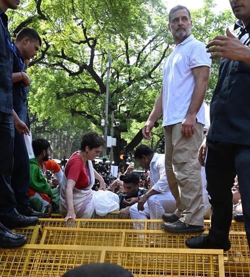 BJP Accuses Congress of Pushing India Towards ‘Anarchy’ Through Street Protests