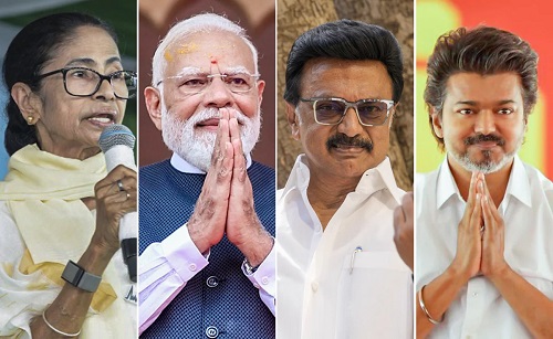 BJP Advances in Bengal and Assam as TVK Leads in Tamil Nadu Bypolls