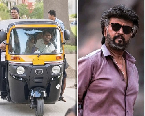 Thalaiva in an auto