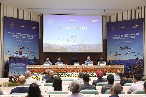 INDIAN AIR FORCE ENGAGES INDUSTRY OUTREACH PROGRAMME ON UNMANNED AND AUTONOMOUS SYSTEMS ROADMAP 