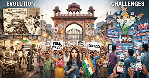 INDIAN MEDIA AND DEMOCRACY EVOLUTION, CHALLENGES, AND RESPONSIBILITIES