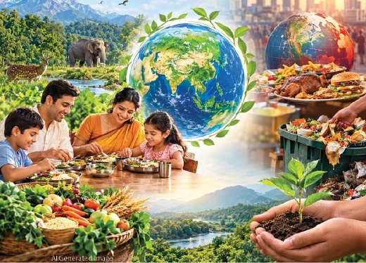 Restraint in food consumption, similar to that seen in India, is necessary.