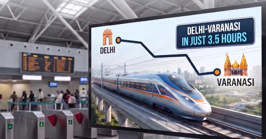   Bullet Train Set to Transform Uttar Pradesh Connectivity:  Delhi to Varanasi in 3.5 Hours